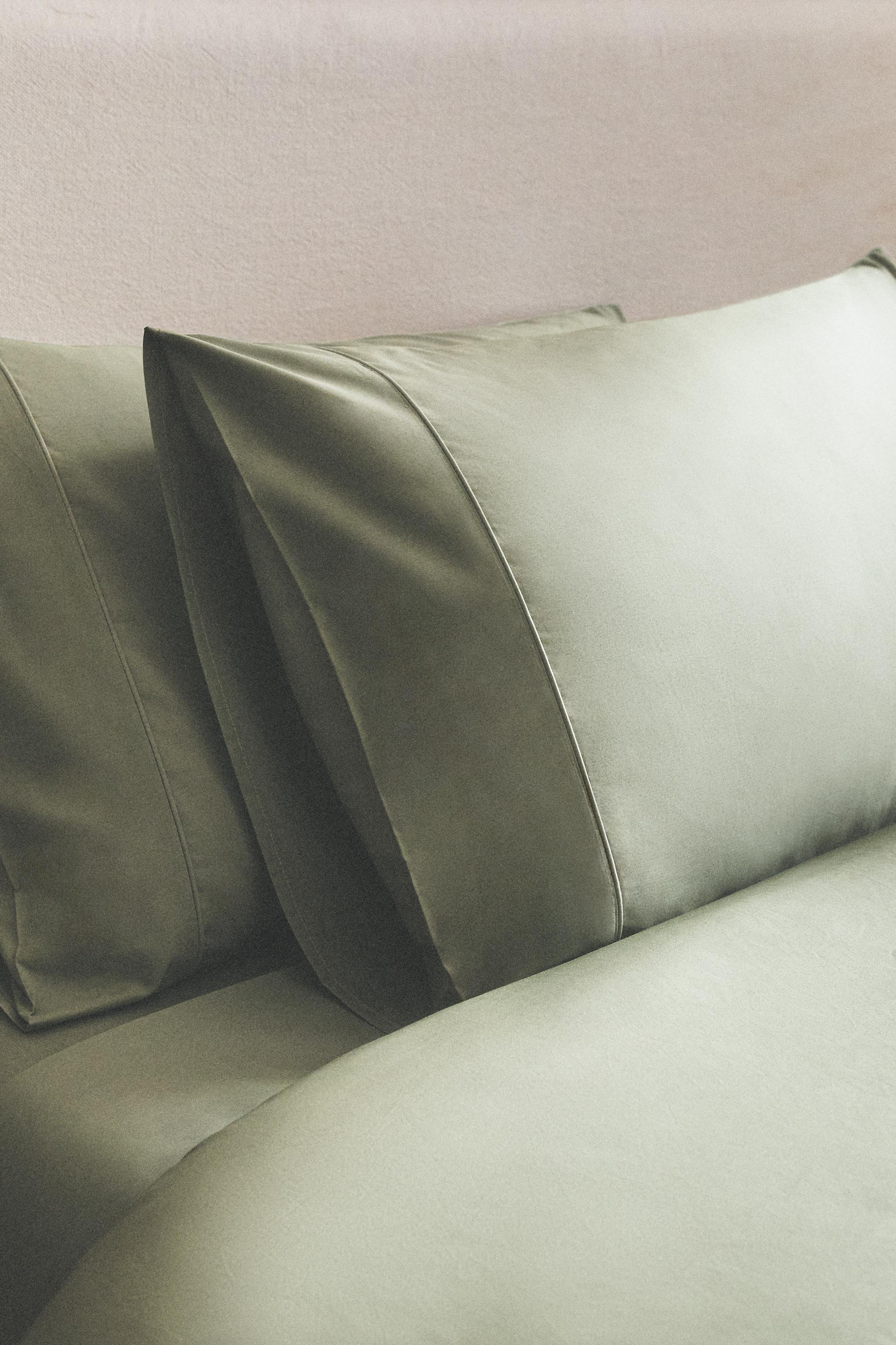 COTTON PERCALE PILLOWCASE (300 THREAD COUNT)